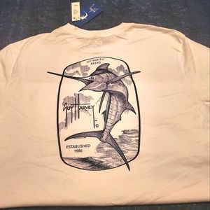 Mens XL Guy Harvey white T-shirt BNWT